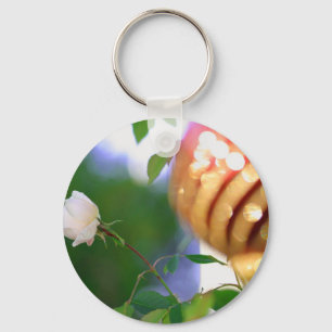 Porte-clés White Christmas Rose