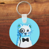 Porte-clés White Ferret QR Code Music Lover (Recto)