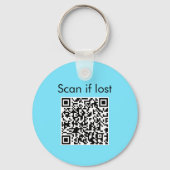 Porte-clés White Ferret QR Code Music Lover (Verso)