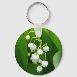 Porte-clés White Flowers Lily-of-the-Valley Keychain