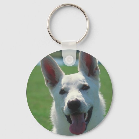 Porte-clés White German Shepherd Dog (Recto)