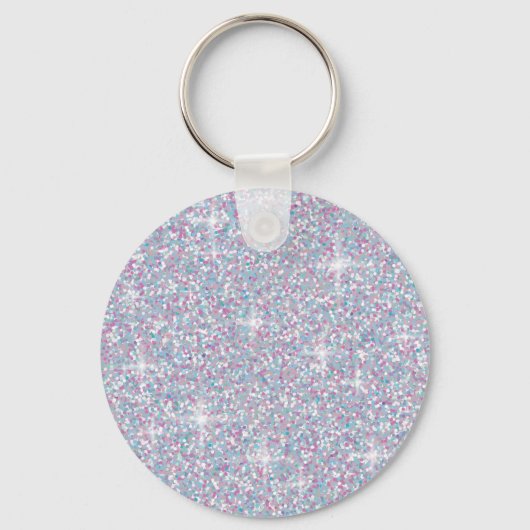 Porte-clés White iridescent brillant (Recto)