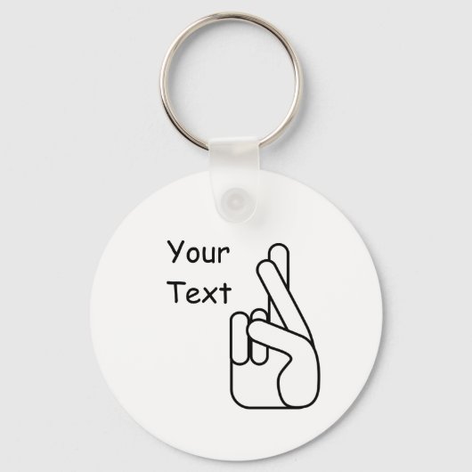 Porte-clés White Lies Crossed Fingers Keychain (Recto)