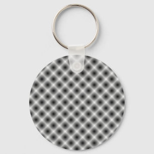 Porte-clés White Mesh Moire par Kenneth Yoncich