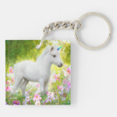 Porte-clés White Pony Unicorn (Dos)