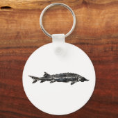 Porte-clés White Sturgeon Gyotaku-40-Item (Recto)