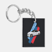 Porte-clés White Track Beast Performance Racing Stripes (Devant gauche)