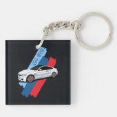 Porte-clés White Track Beast Performance Racing Stripes (Dos)