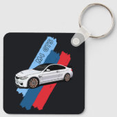 Porte-clés White Track Beast Performance Racing Stripes (Dos)