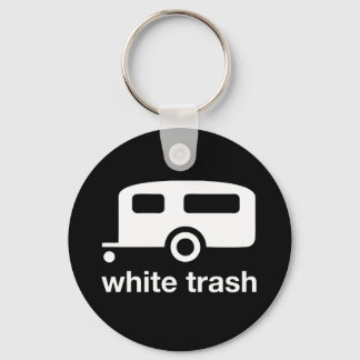 Porte-clés White Trash icône de remorque - parc de remorques
