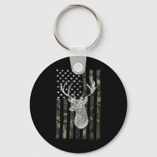 Porte-clés Whitetail Buck Deer Hunting American Camouflage US