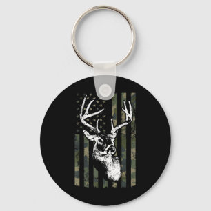 Porte-clés Whitetail Buck Deer Hunting USA Camouflage Amériqu