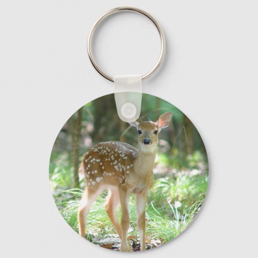 Porte-clés Whitetail Deer Fawn Keychain (Recto)