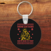 Porte-clés Whose God White Baby Is This Nativity Ugly Christm (Recto)