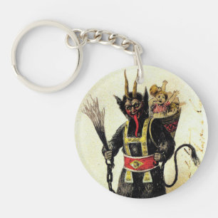 Porte-clés Wicked Krampus Scary Demon Holiday Christmas Xmas