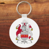 Porte-clés Wicks Family Crest (Recto)