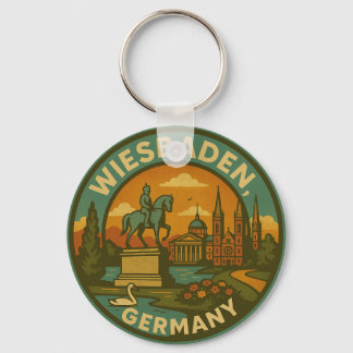 Porte-clés Wiesbaden Allemagne Monument Historique Art