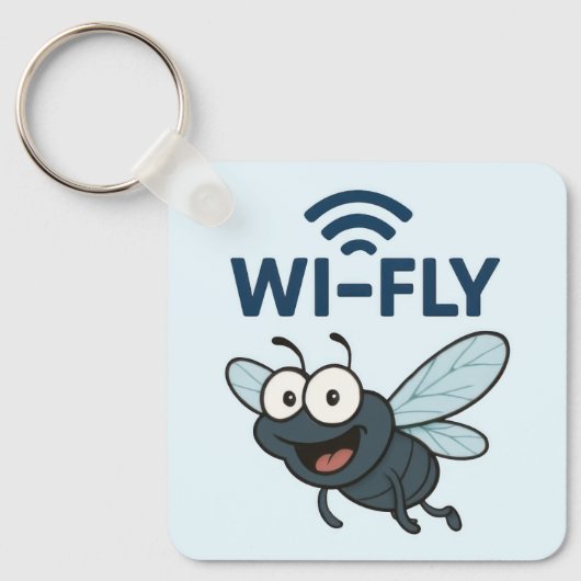 Porte-clés Wifi amusant (Recto)
