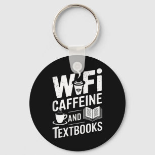Porte-clés Wifi Caféine Et Manuels Scolaires