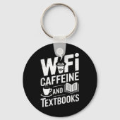 Porte-clés Wifi Caffeine And Textbooks  (Recto)