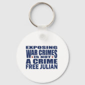 Porte-clés WikiLeaks - Julian Assange (Recto)