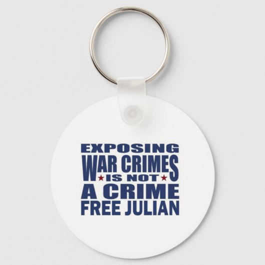 Porte-clés WikiLeaks - Julian Assange (Recto)