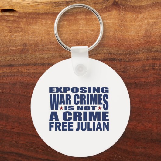 Porte-clés WikiLeaks - Julian Assange (Recto)