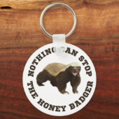 Porte-clés Wild Animal Honey Badger Funny  (Recto)