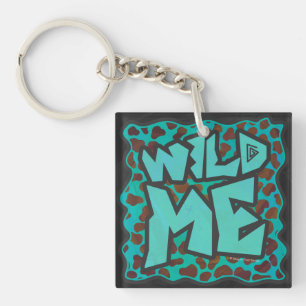 Porte-clés Wild me Dalmatien Conception Brown et Turquoise