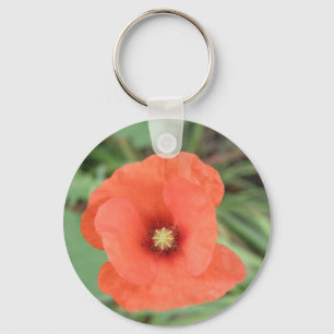 Porte-clés Wild Poppy Flower Keychain