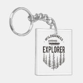 Porte-clés Wilderness Explorer Station Wagon Canoe Trees (Devant gauche)