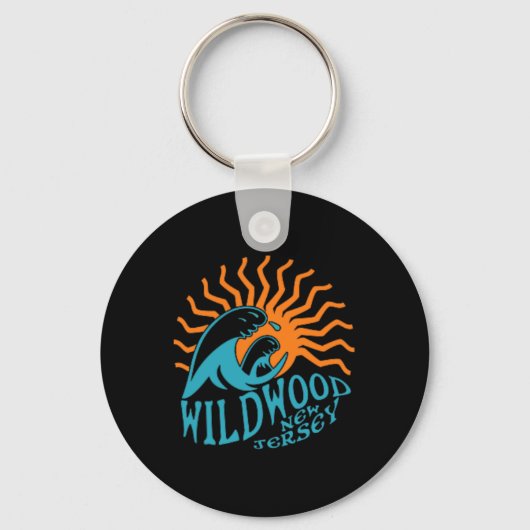 Porte-clés Wildwood New Jersey Beach Front Et Back (Recto)