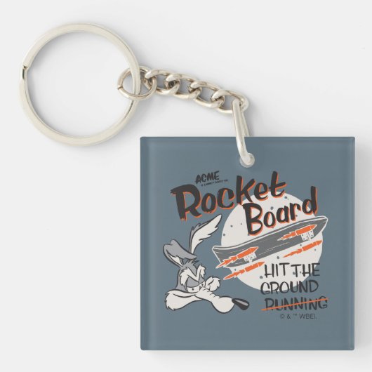 Porte-clés WILE E. COYOTE™ ACME Rocket Board (Devant)