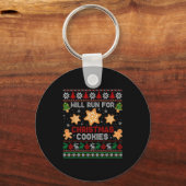 Porte-clés Will Run For Christmas Cookies Gingerbread Lover U (Recto)