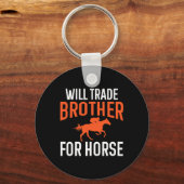 Porte-clés Will Trade Brother Pour Cheval Équitation Même (Recto)