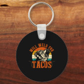 Porte-clés Will Weld Tacos Welder Funny Welding Costume Weld  (Recto)