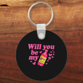 Porte-clés Will You Be My Valentina Salsa Meme Mexican Valent (Recto)