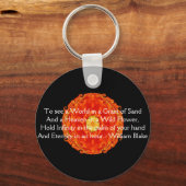 Porte-clés William Blake "World in a Grain in a Sand" (Recto)