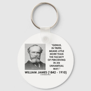 Porte-clés William James Genius Percevoir Une Façon Inhabitue