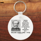 Porte-clés William James Genius Percevoir Une Façon Inhabitue (Recto)