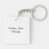 Porte-clés William James Moriarty Red Acrylic Keychain (Dos)