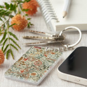 Porte-clés William Morris Acanthus Broderie Motif Floral (Devant droit)