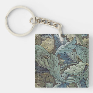 Porte-clés William Morris Acanthus Sage Fleur Floral Botaniqu