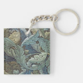 Porte-clés William Morris Acanthus Sage Fleur Floral Botaniqu (Dos)