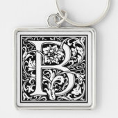Porte-clés William Morris Alphabet "B" (Devant)