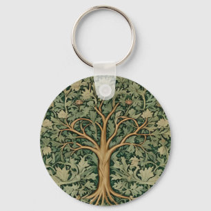Porte-clés William Morris Arbre de Vie Vintage Préraphaélite