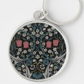 Porte-clés William Morris Blackthorn Floral Art Nouveau (Devant)