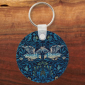 Porte-clés William Morris Blue Birds Tapestry Classic (Recto)