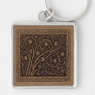 Porte-clés William Morris Campion Cuir Damassé