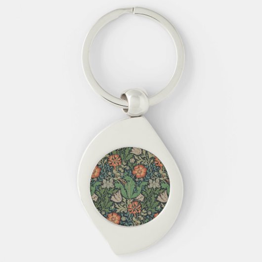 Porte-clés William Morris Compton Fond d'écran classique (Devant)
